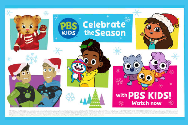 PBs Kids Celebrate the Season. With PBS Kids. Watch Now