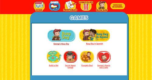 Image of Curious George Games